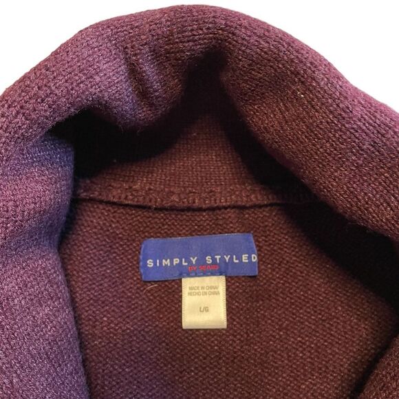 Simply Styled by Sears Men's Button Up Cardigan Sweater Button Up Size Large - Picture 4 of 8